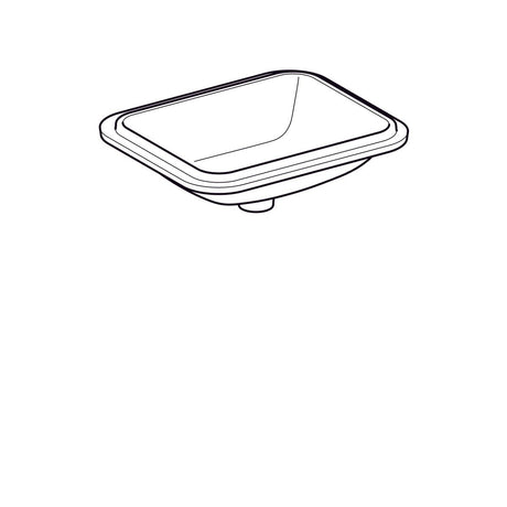 Pesuallas Geberit Variform 530x178x440 mm Tason Alle Ilman ylivuotoa - KarelianStore