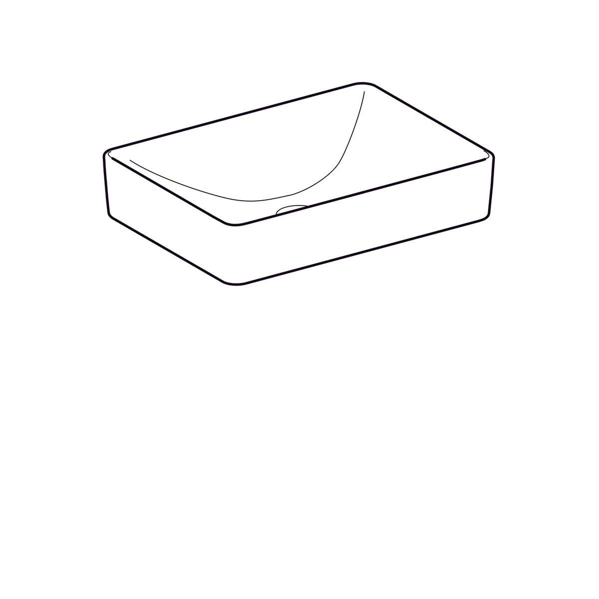 Pesuallas Geberit Variform 550x400x158 mm Ilman ylivuotoa ja Hanareikää - KarelianStore