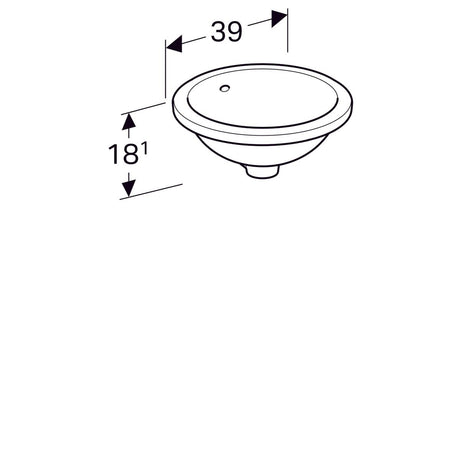 Pesuallas Geberit Variform Keratect 405x420x180 mm Tason Alle - KarelianStore