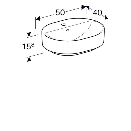 Pesuallas Geberit Variform Keratect 500x400x158 mm - KarelianStore