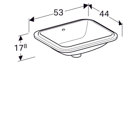 Pesuallas Geberit Variform Keratect 530x178x440 mm Tason Alle - KarelianStore
