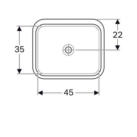 Pesuallas Geberit Variform Keratect 530x178x440 mm Tason Alle Ilman ylivuotoa - KarelianStore