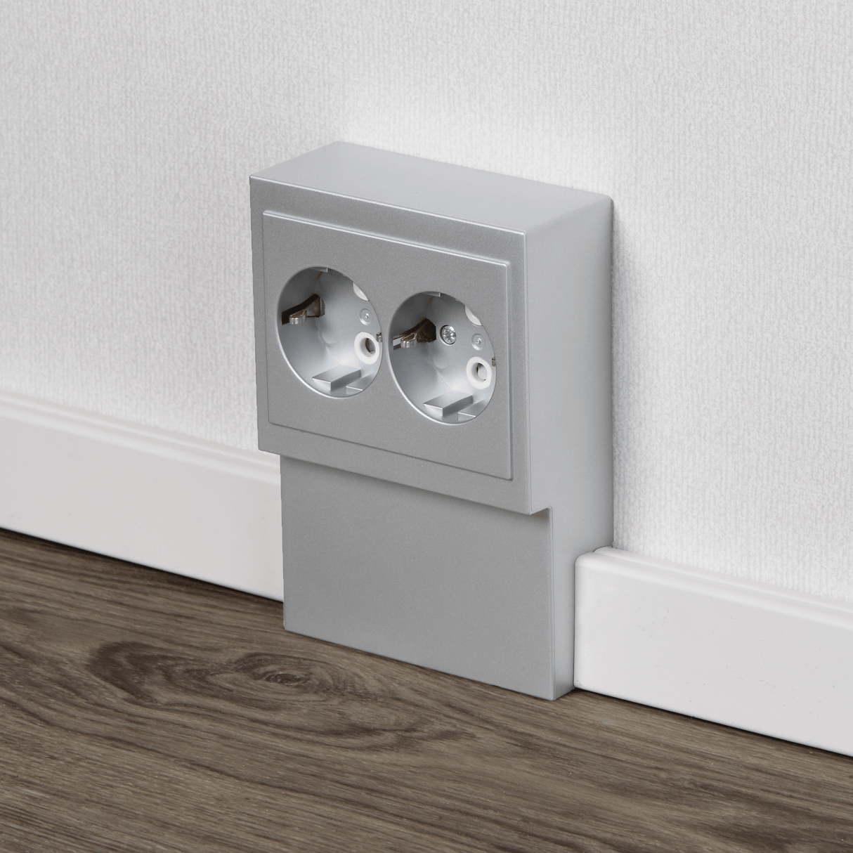 Pistorasia ABB Impressivo 2 - osainen 16A IP21 PPJ HL Lista Alumiini - KarelianStore