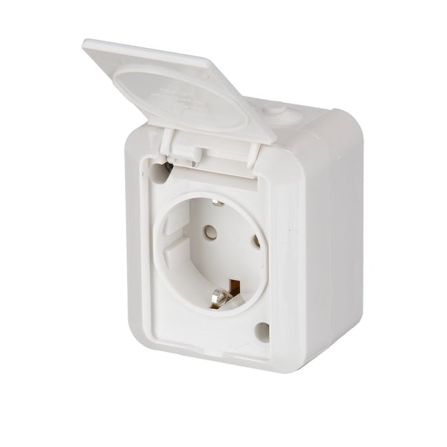 Pistorasia ABB Kosti 1 - osainen 16A IP55 PPJ 0x Valkoinen - KarelianStore