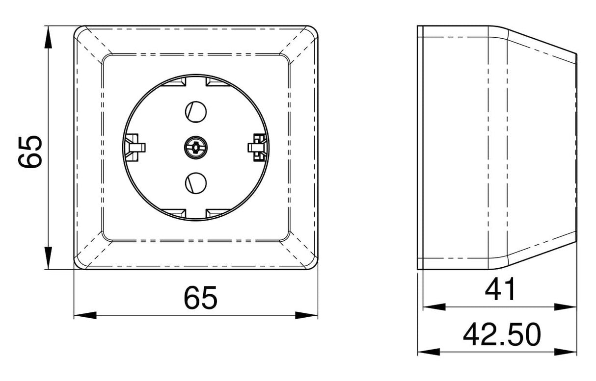 Pistorasia Opal Pinta 1 - osainen 16A IP20 PPR Musta - KarelianStore