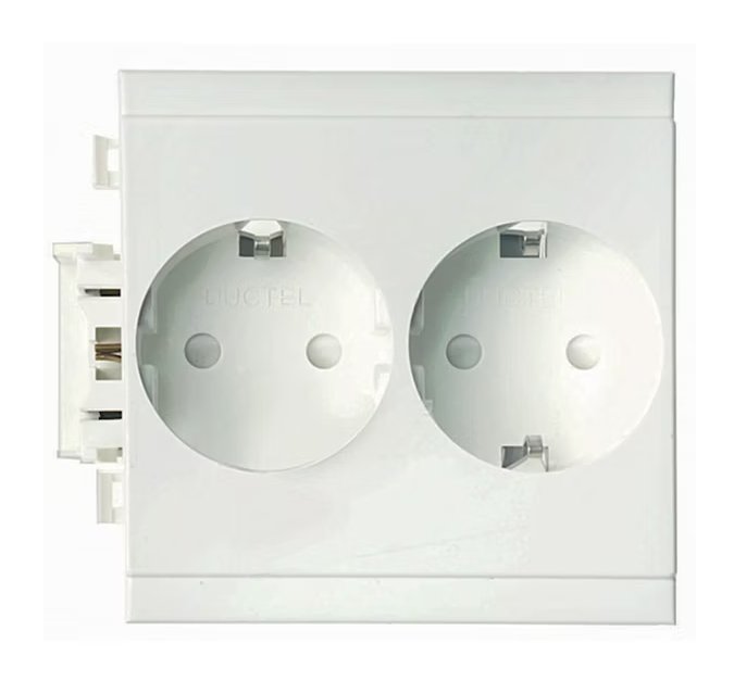 Pistorasia Schneider Electric Ductel 2-osainen 16A 250V Valkoinen - KarelianStore
