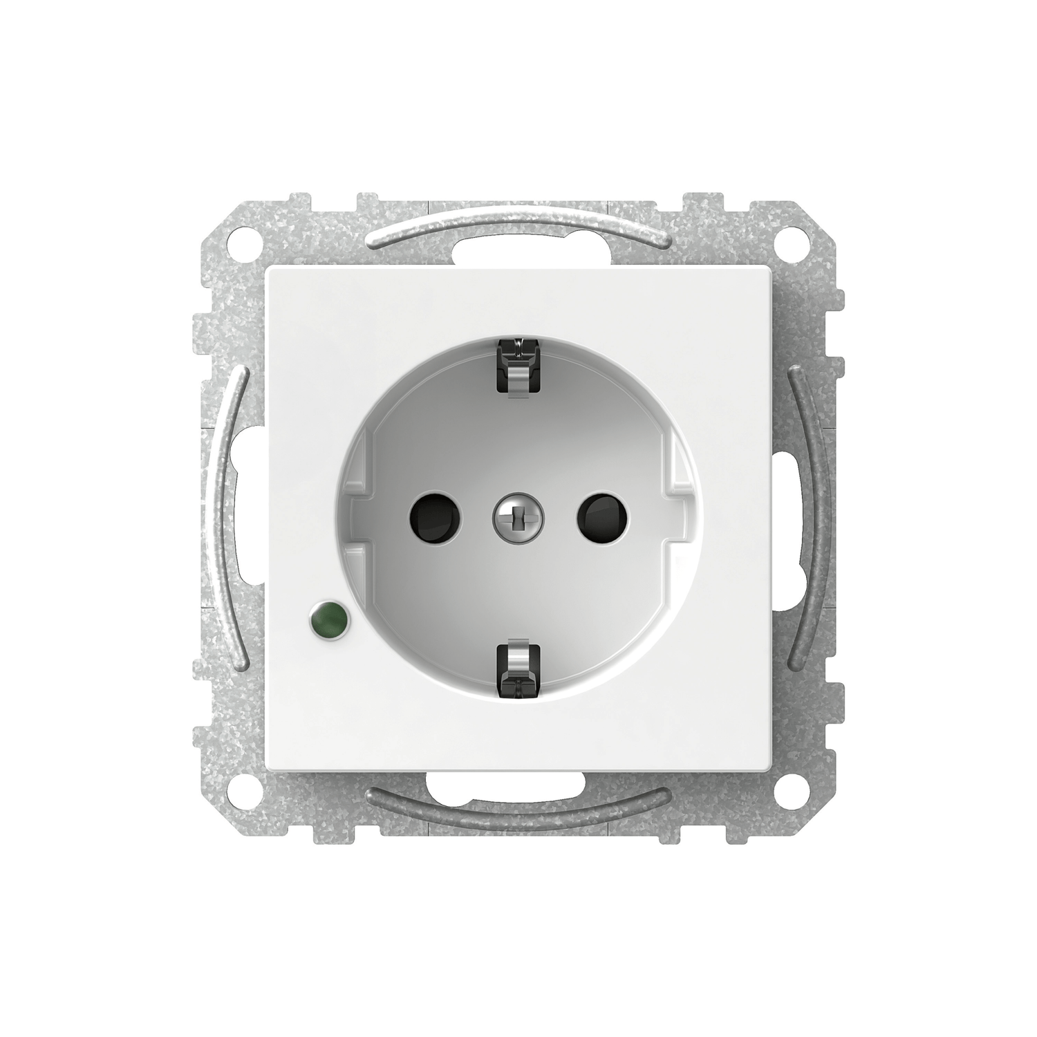 Pistorasia Schneider Electric Exxact 1 - osainen 16A IP21 UKJ LED Valkoinen - KarelianStore