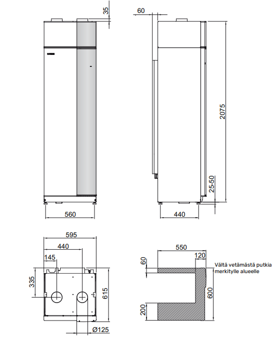 Poistoilmalämpöpumppu Nibe F372 - KarelianStore