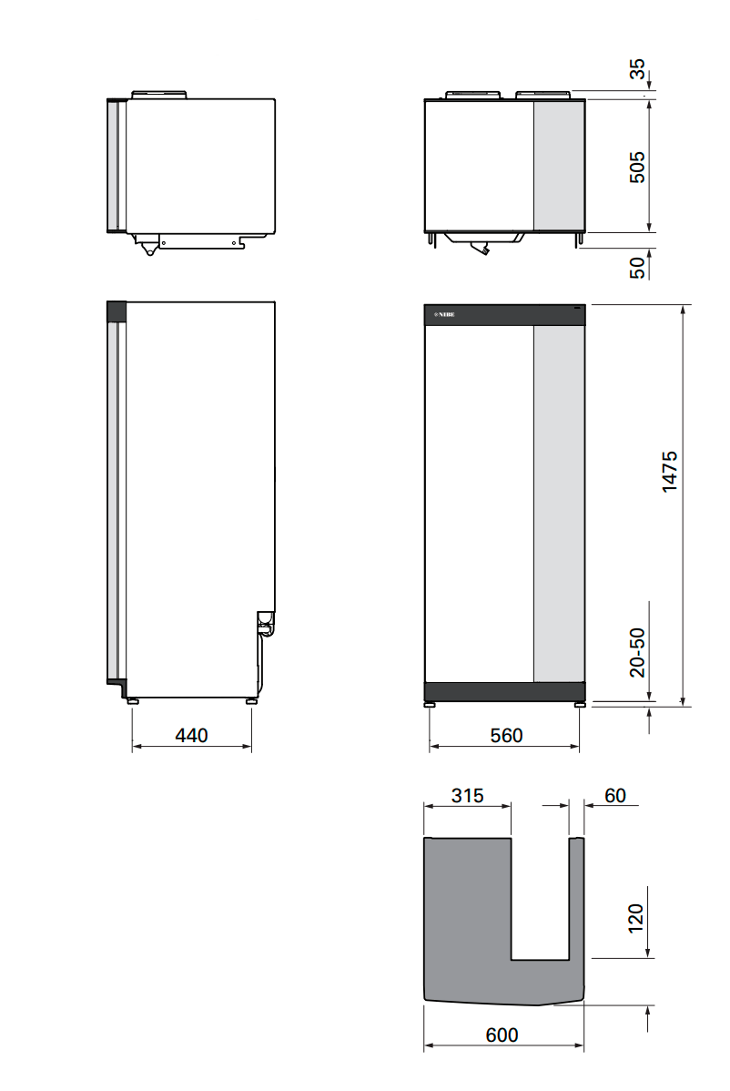 Poistoilmalämpöpumppu Nibe S735 - KarelianStore