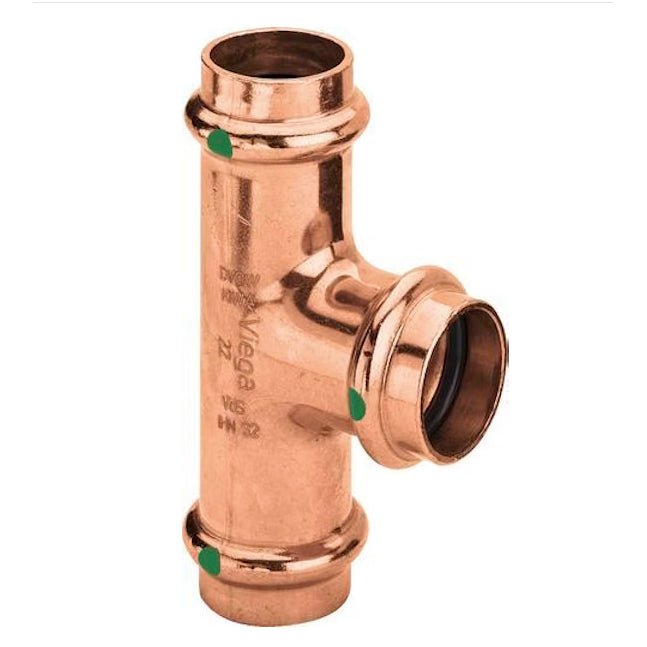 Puristus T - YHDE Cu 22 VIEGA - KarelianStore