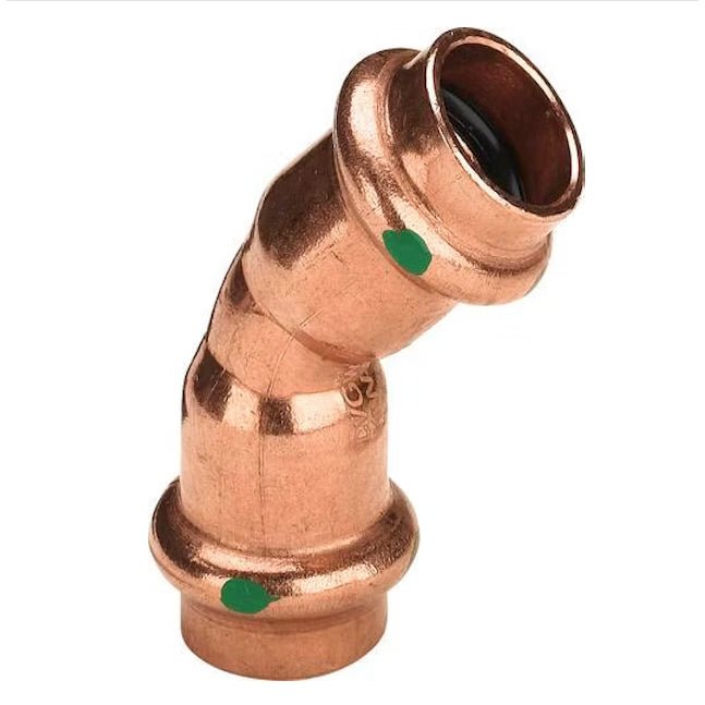 Puristuskäyrä 45 S/S Cu 22 VIEGA - KarelianStore