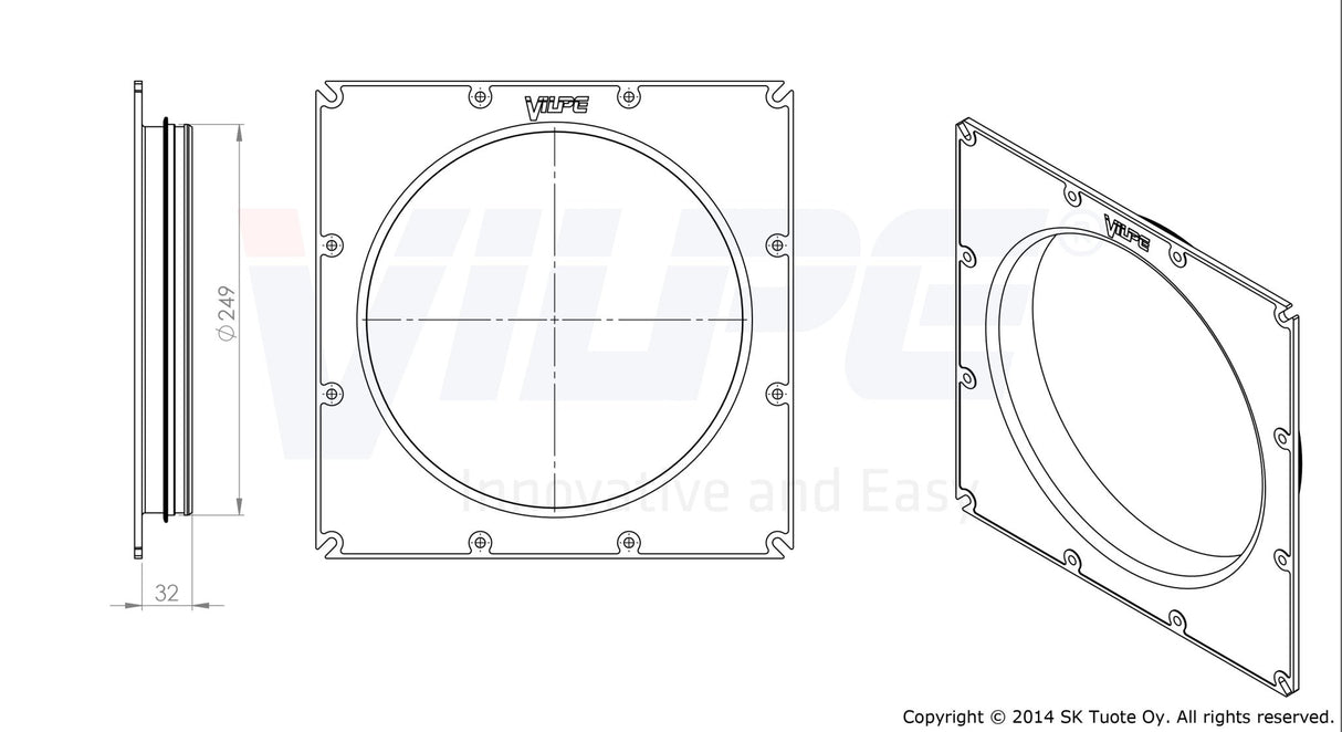 Putkiyhde VILPE Monitoimi - säleikkö 250 375x375 - KarelianStore