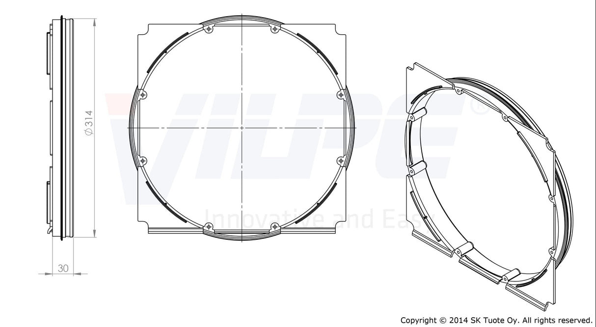 Putkiyhde VILPE Monitoimi - säleikkö 315 375x375 - KarelianStore