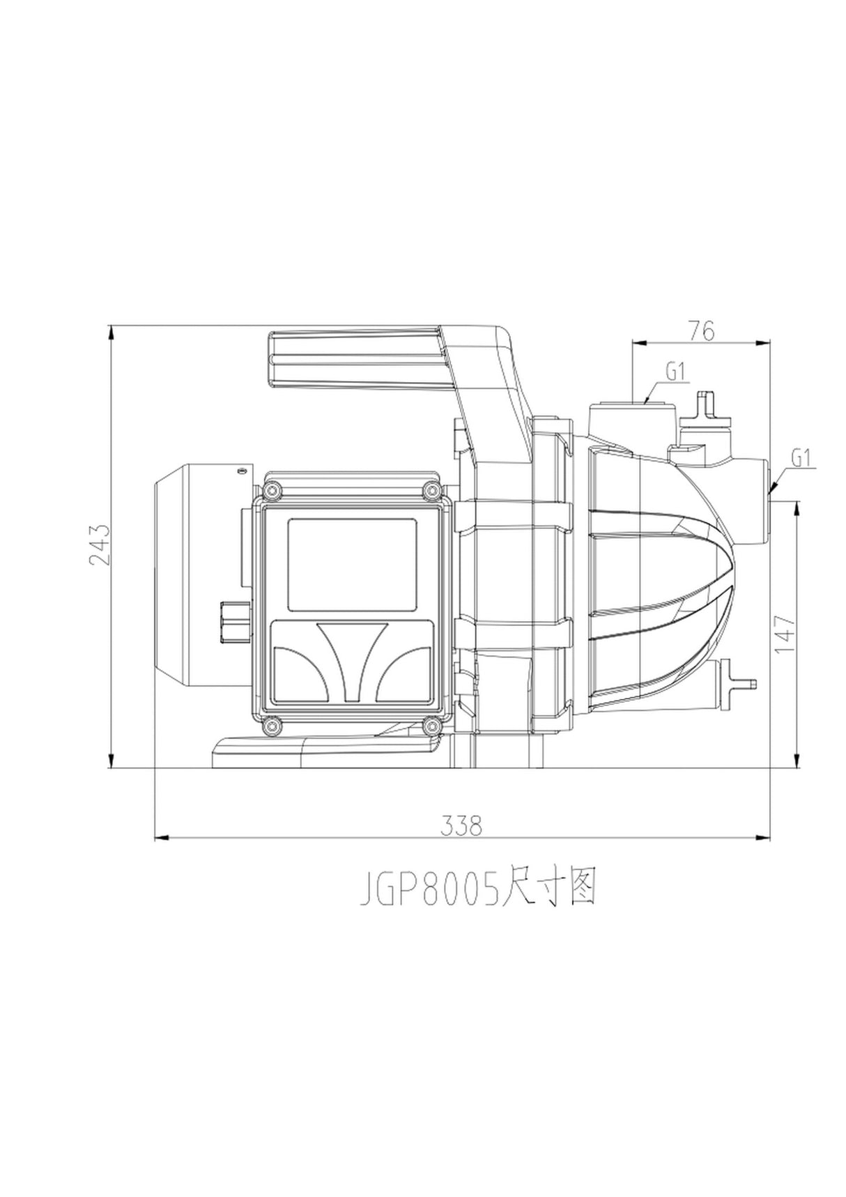 Puutarhapumppu Opal JGP8005 800W - KarelianStore