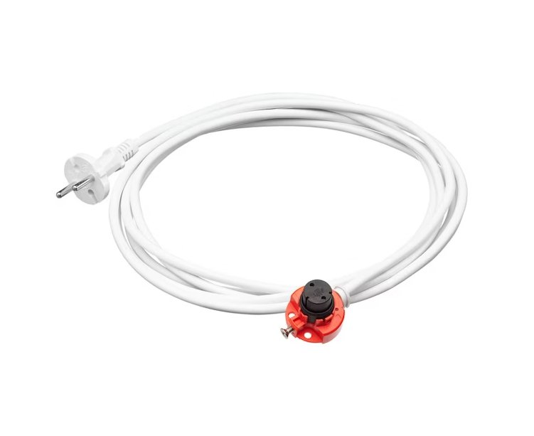 Pyyhekuivaimen Pistotulppajohto Rej Design 4 m Valkoinen - KarelianStore