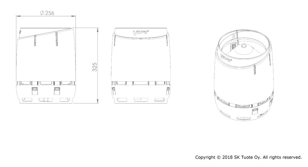 Sadehattu VILPE FLOW 160 Tiilenpunainen - KarelianStore