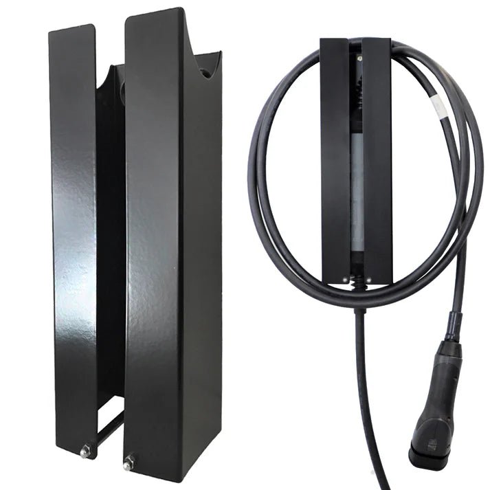 Sähköauton laturin teline 40 cm Musta - KarelianStore