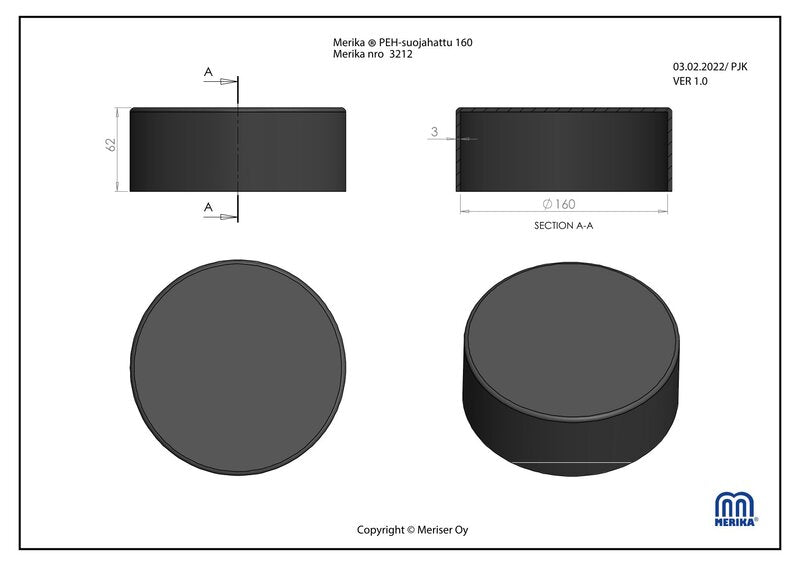 Salaojakaivon Kansi Onnline 160mm - KarelianStore