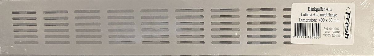 Siirtoilmasäleikkö Fresh 500X80 mm Alumiini - KarelianStore