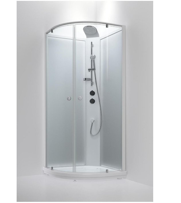 Suihkukaappi INR Bric 4 Kirkas/frost 1010x1010 mm - KarelianStore