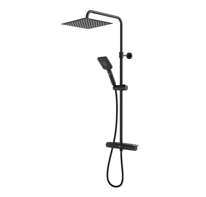 Suihkusetti Gustavsberg Estetic Square Musta - KarelianStore