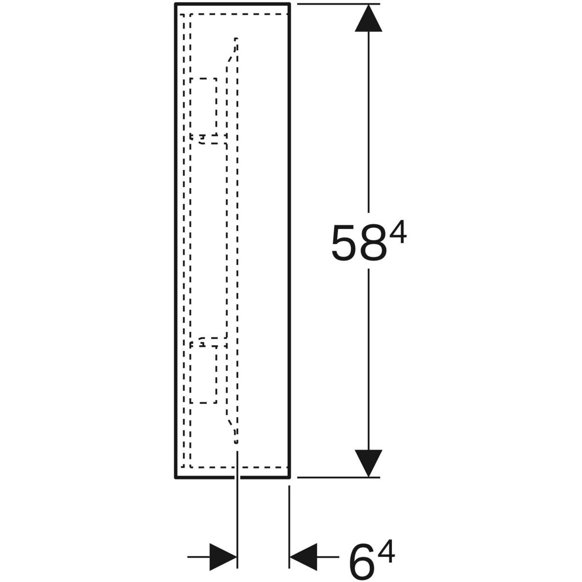 Tasopeili Geberit Citterio 1184x584x140 mm Tammi Beige - KarelianStore