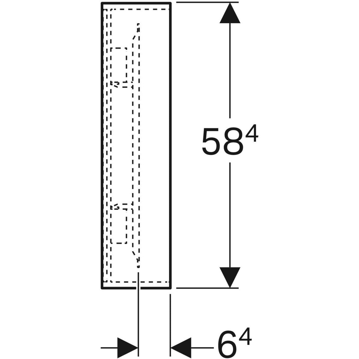 Tasopeili Geberit Citterio 1334x584x140 mm Tammi Beige - KarelianStore