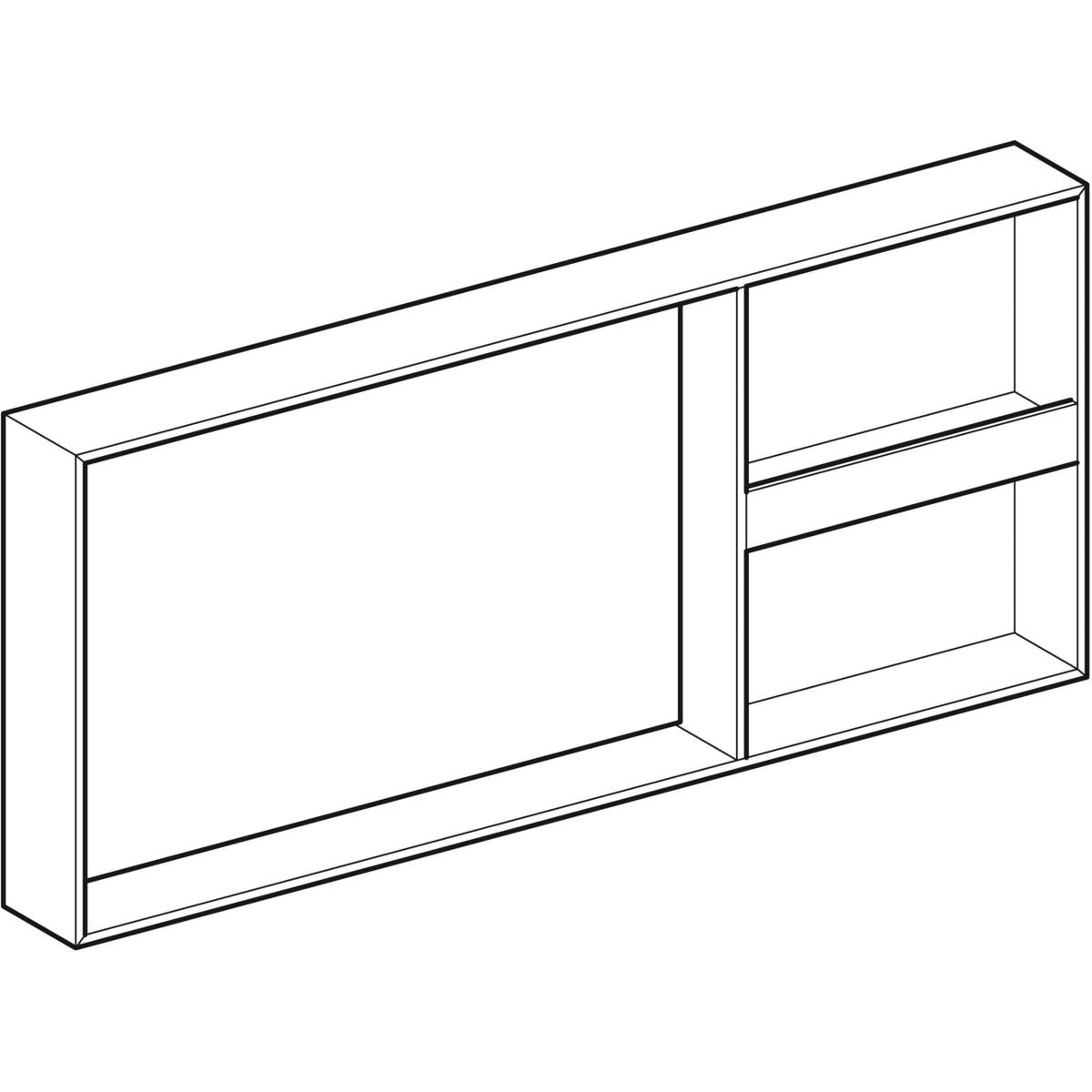Tasopeili Geberit Citterio 1334x584x140 mm Tammi Harmaanruskea - KarelianStore