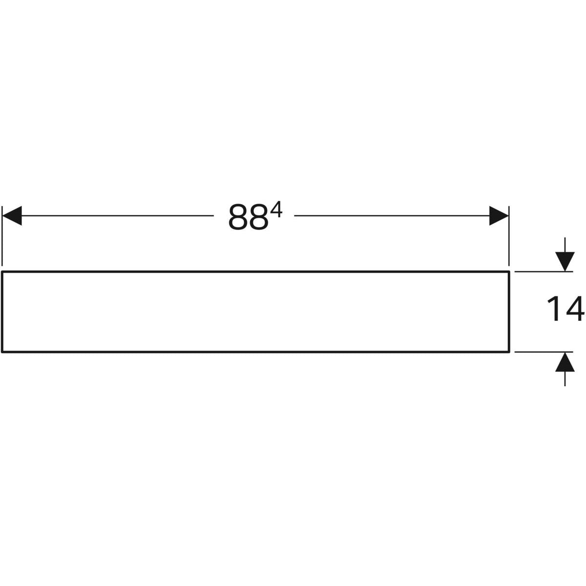 Tasopeili Geberit Citterio 884x584x140 mm Tammi Beige - KarelianStore