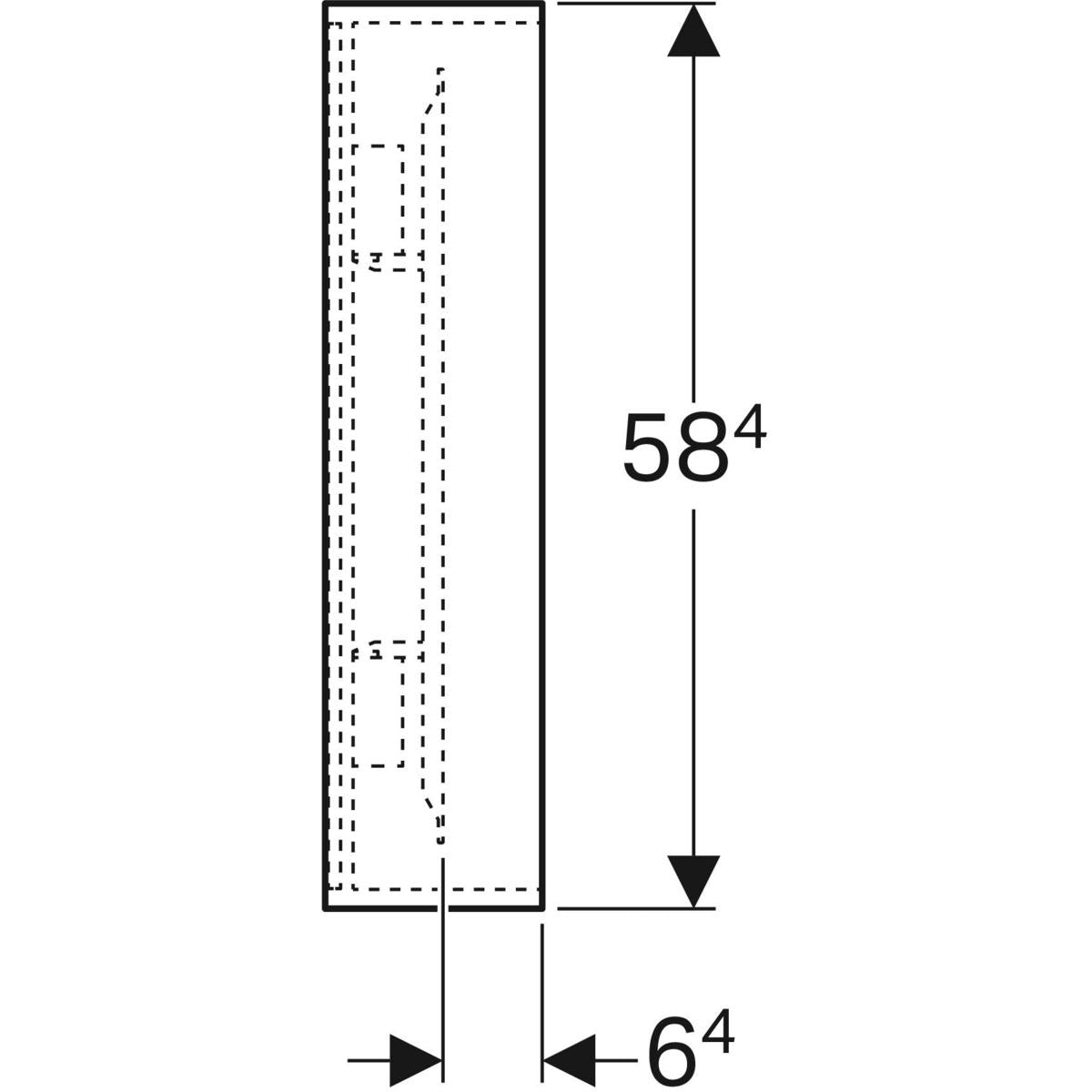 Tasopeili Geberit Citterio 884x584x140 mm Tammi Harmaanruskea - KarelianStore