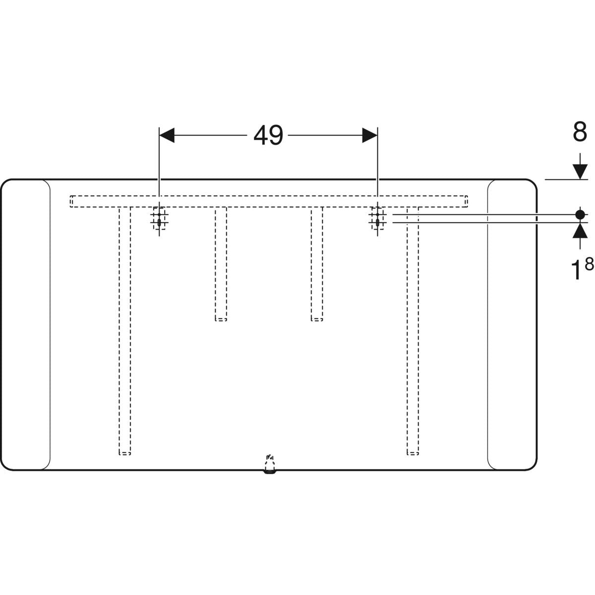 Tasopeili Geberit Option 1200x650 mm - KarelianStore