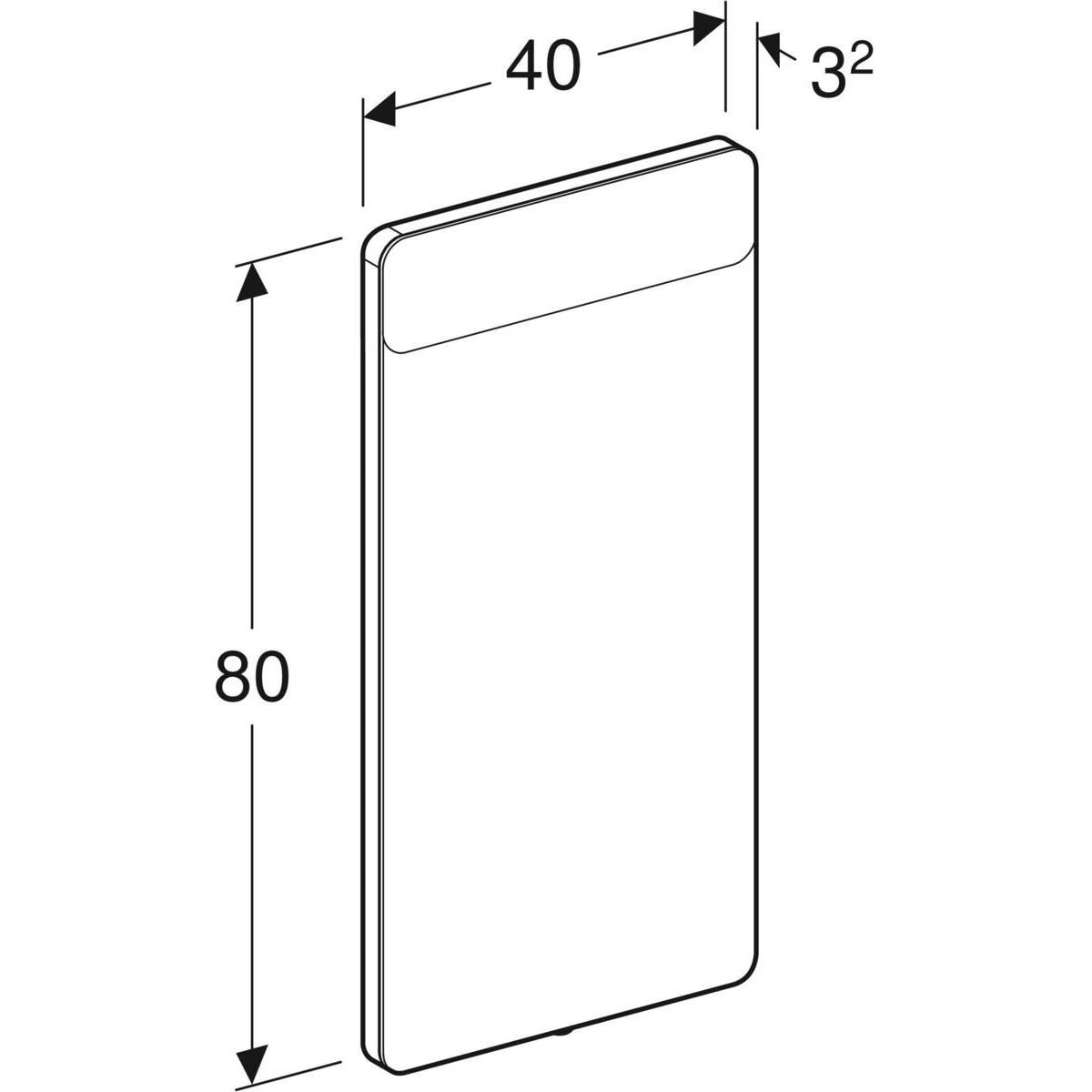 Tasopeili Geberit Option 400x800 mm - KarelianStore