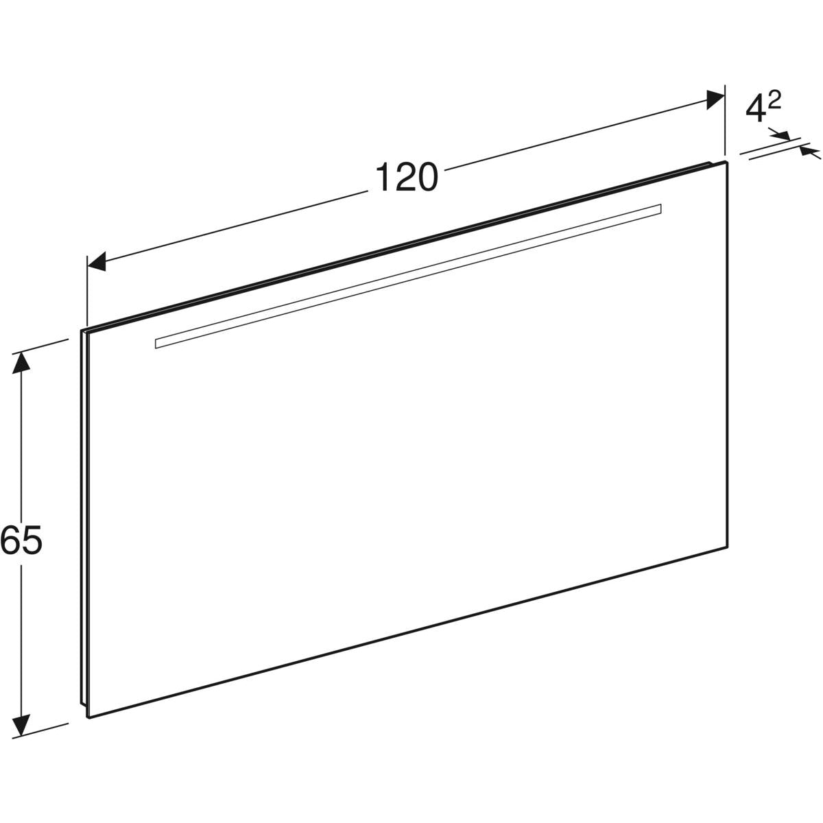 Tasopeili Geberit Option Basic 1200x650 mm - KarelianStore