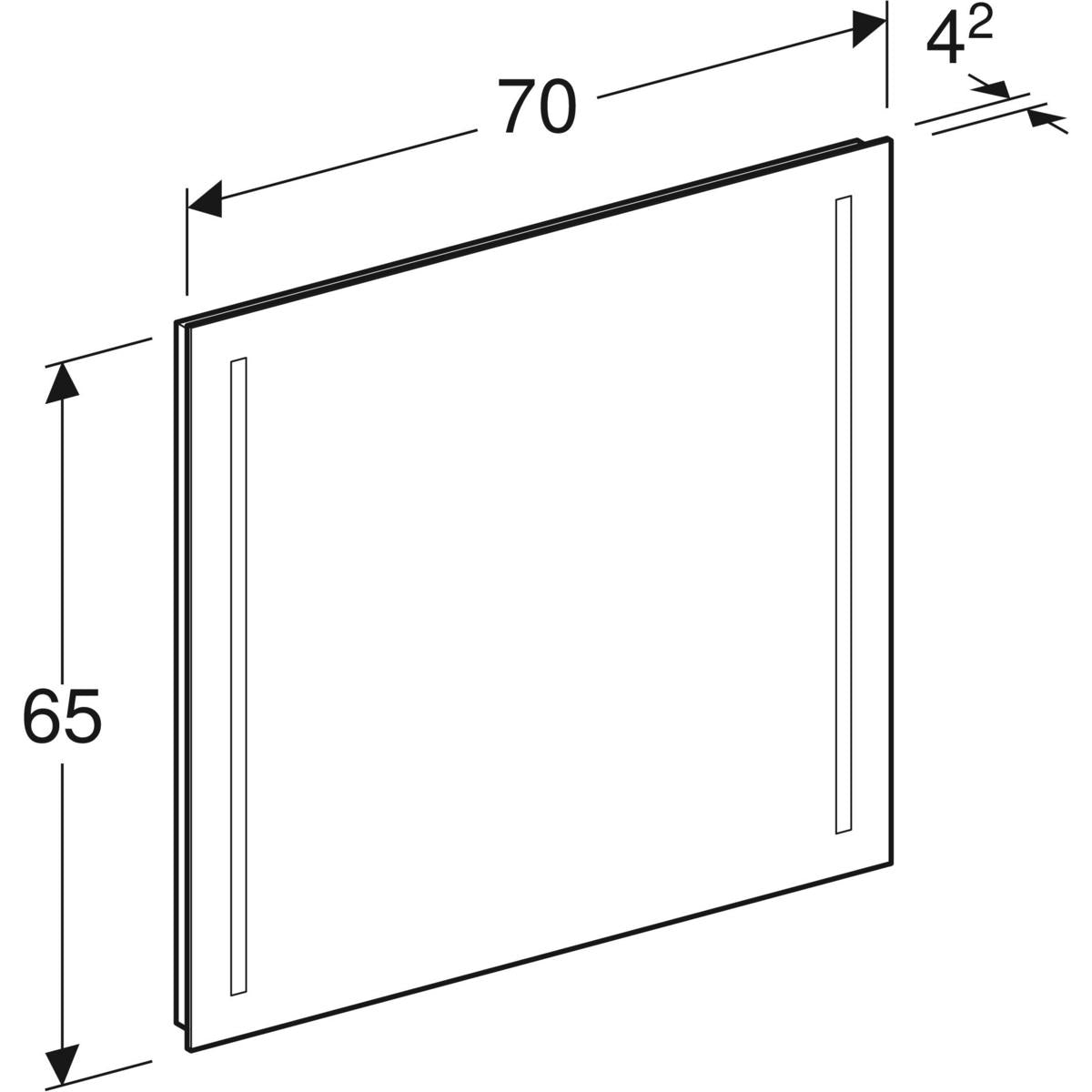 Tasopeili Geberit Option Basic 700x650 mm - KarelianStore