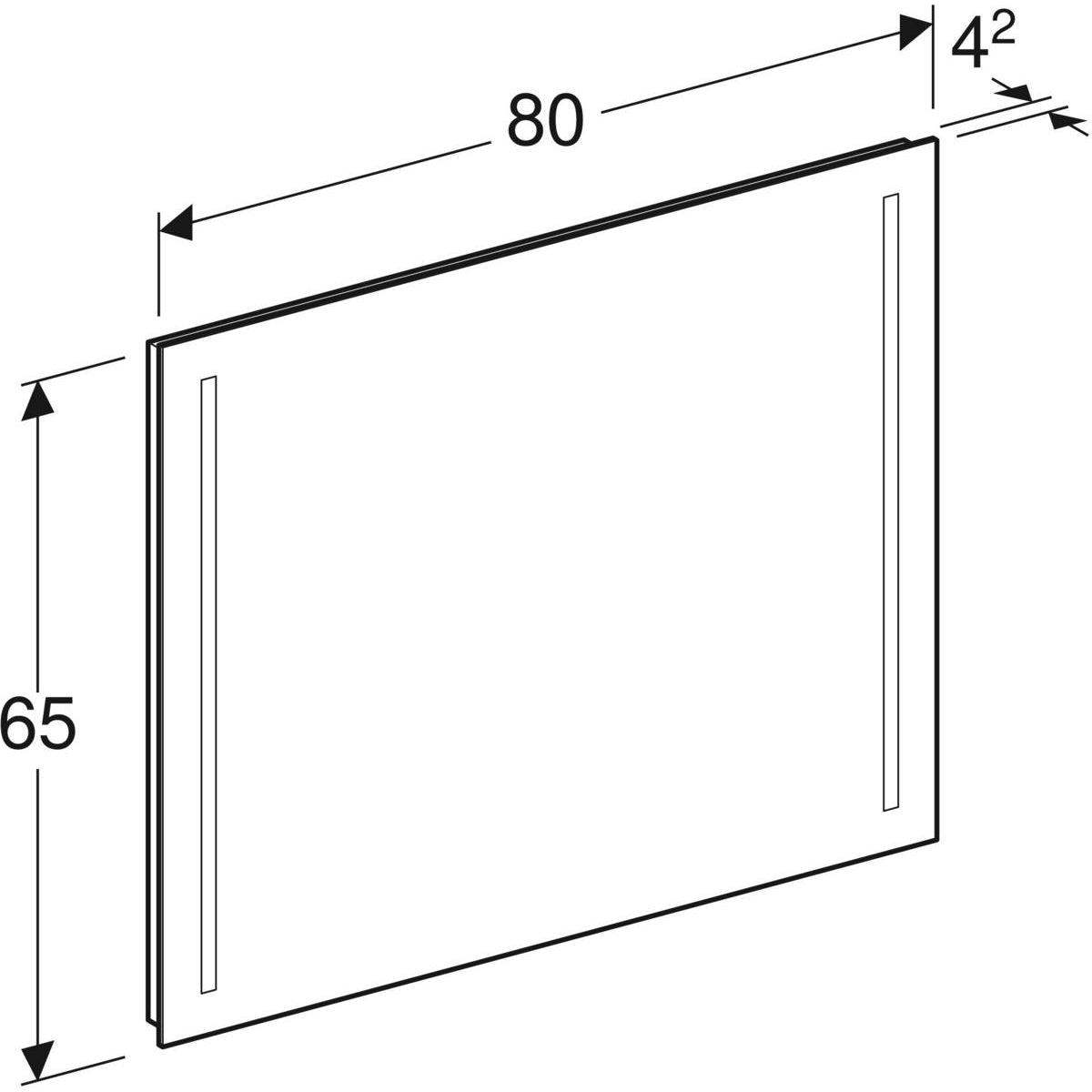 Tasopeili Geberit Option Basic 800x650 mm - KarelianStore