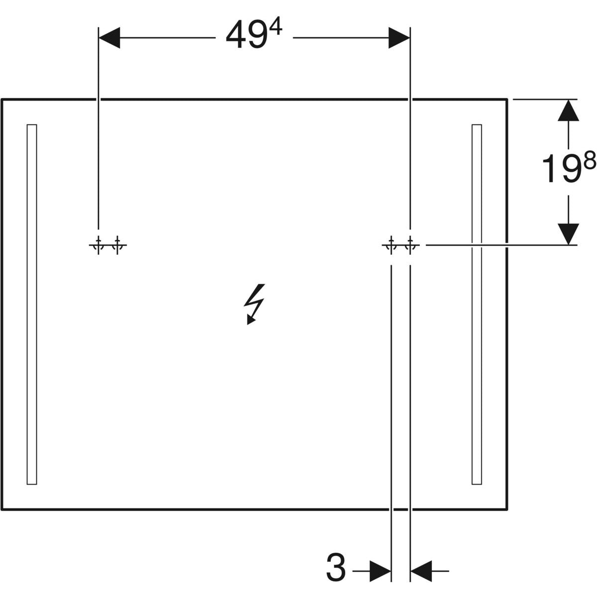 Tasopeili Geberit Option Basic 800x650 mm - KarelianStore