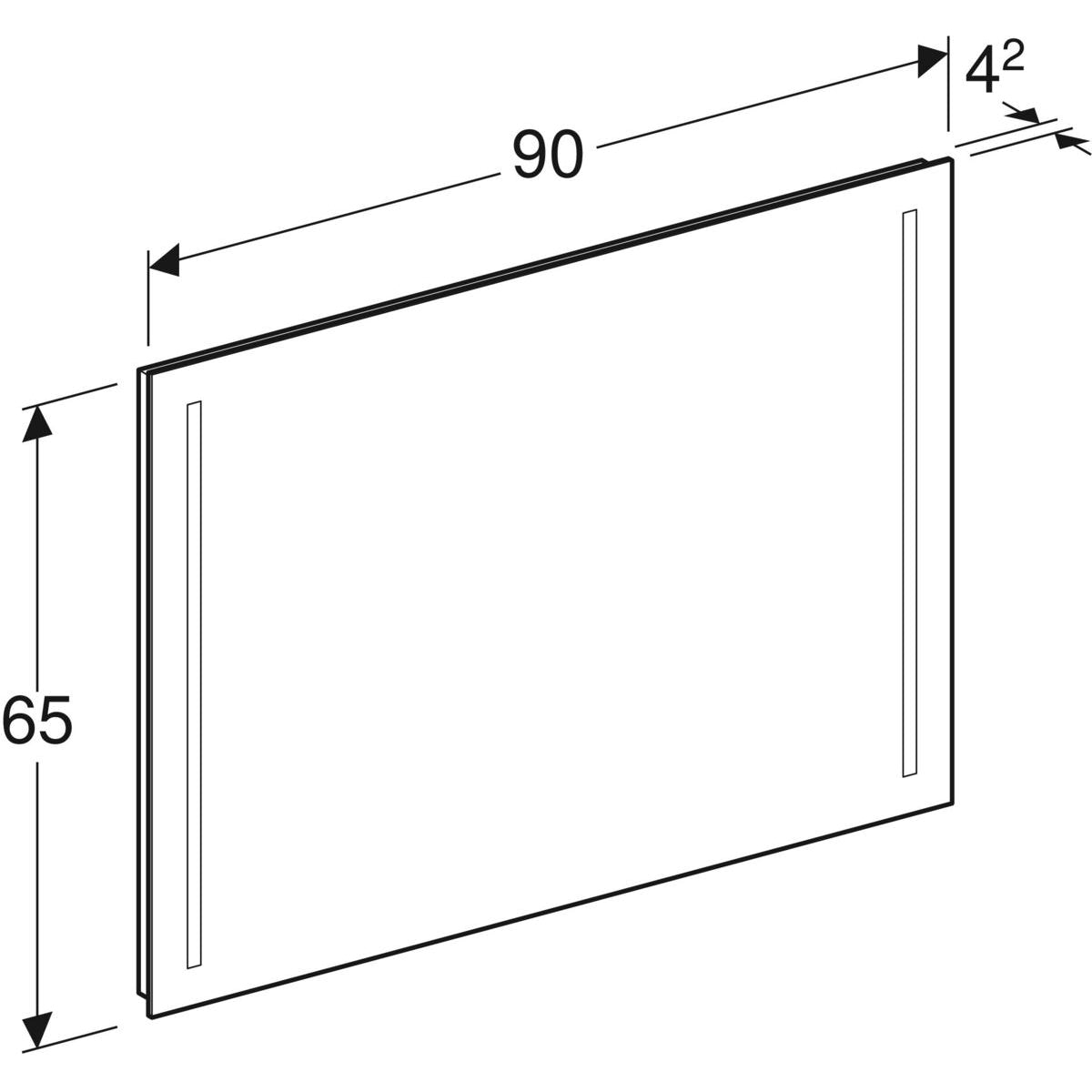 Tasopeili Geberit Option Basic 900x650 mm - KarelianStore