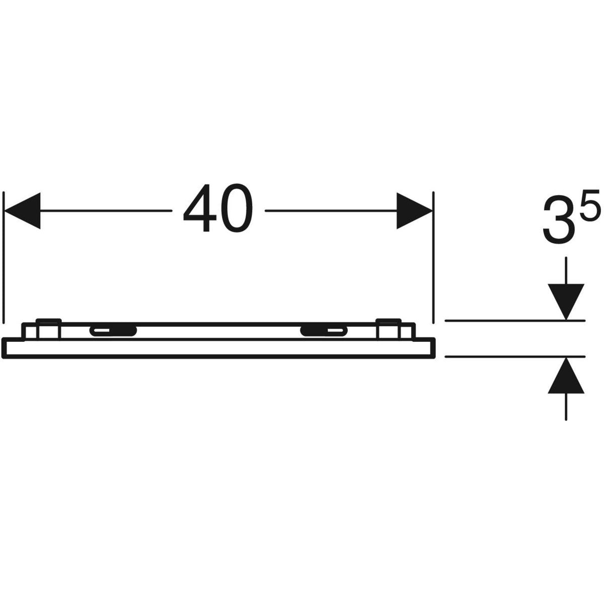 Tasopeili Geberit Option Plus 400x700 mm - KarelianStore