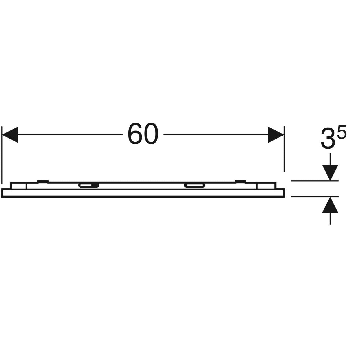 Tasopeili Geberit Option Plus 600x700 mm - KarelianStore