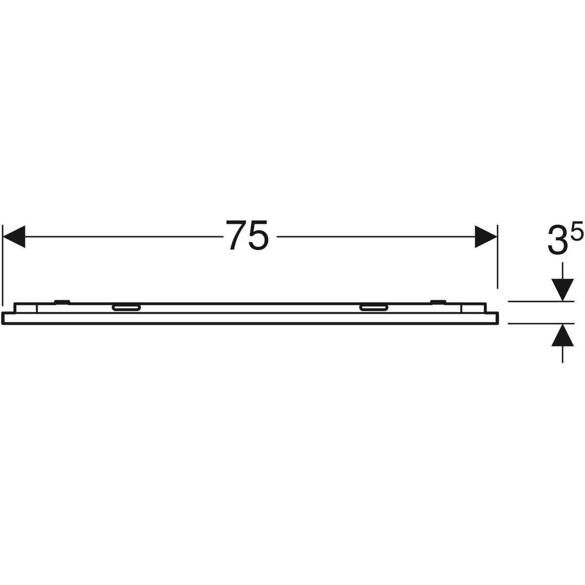 Tasopeili Geberit Option Plus 750x700 mm - KarelianStore
