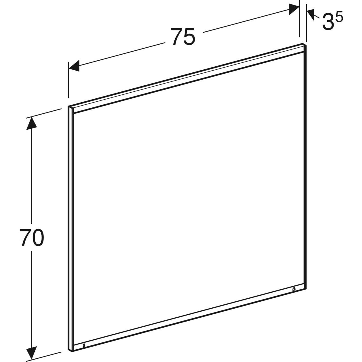 Tasopeili Geberit Option Plus 750x700 mm - KarelianStore