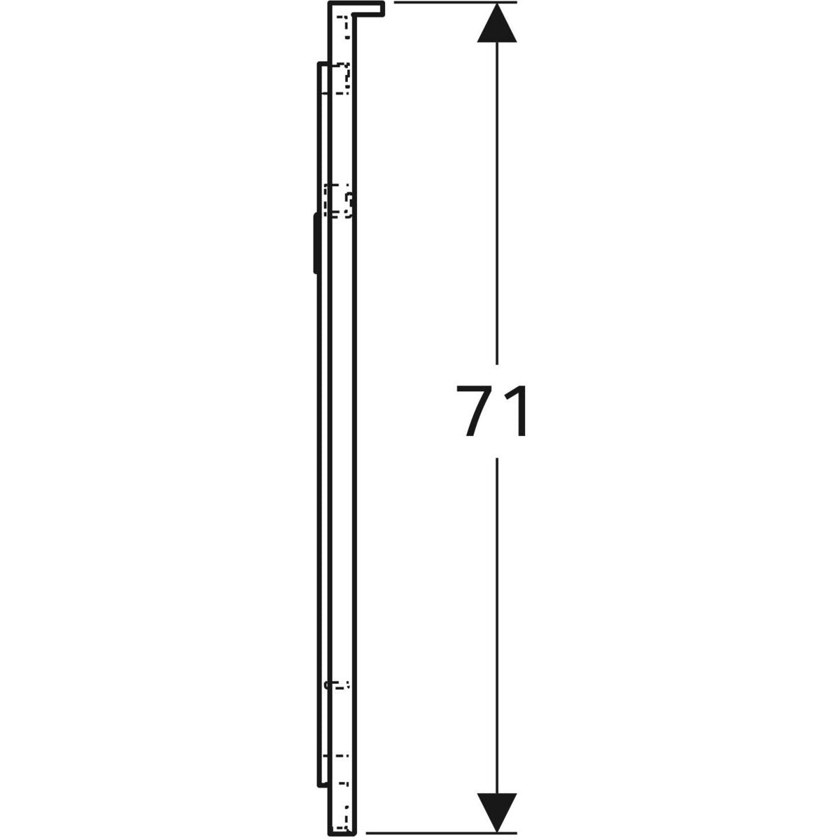 Tasopeili Geberit Xeno2 600x710 mm - KarelianStore