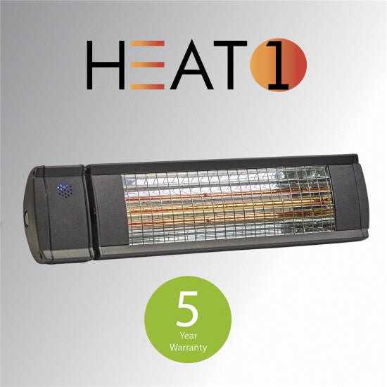 Terassilämmitin ECO High - line 2000 W, titanium HEAT1 - KarelianStore