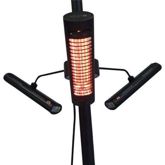 Terassilämmitin ECO High - line 3 x 670 W, musta HEAT1 - KarelianStore