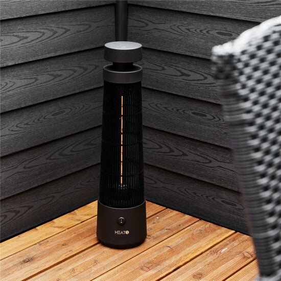 Terassilämmitin ECO high - line pöydänalusmalli "Cone" 1200W, musta HEAT1 - KarelianStore