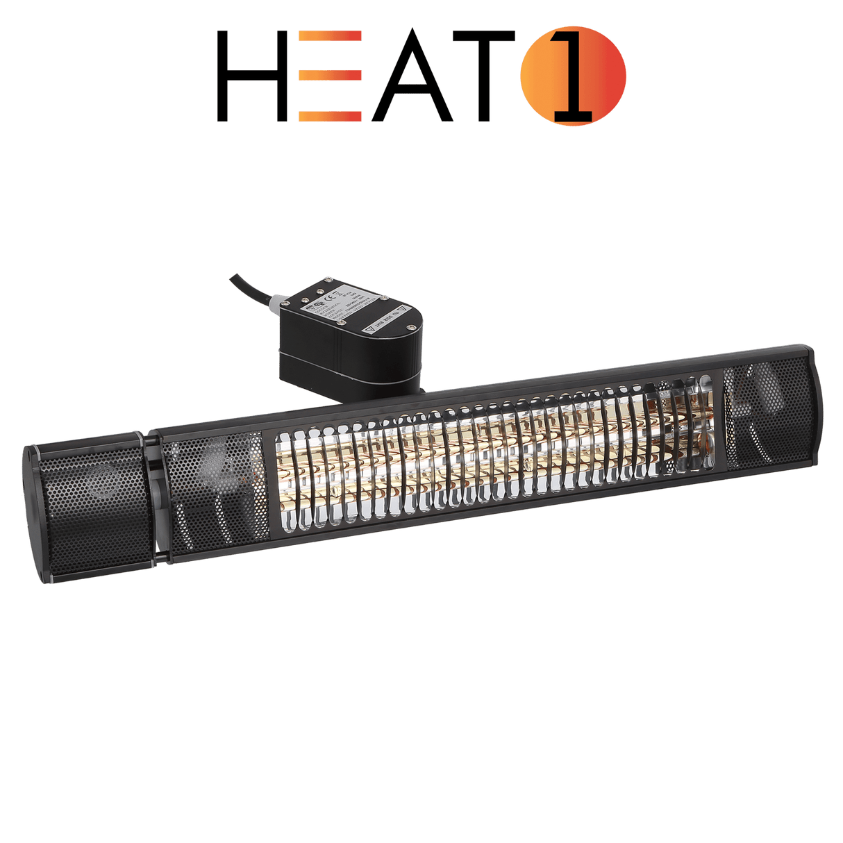 Terassilämmitin ECO plus - line 2000 W, oskilloiva, musta HEAT1 - KarelianStore