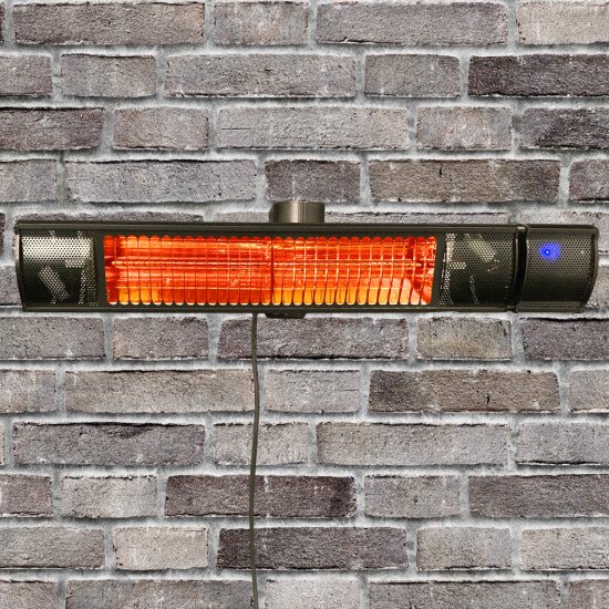 Terassilämmitin ECO plus - line 2000 W, oskilloiva, musta HEAT1 - KarelianStore