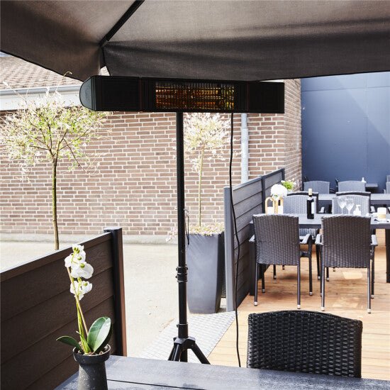 Terassilämmitin ECO pro - line 2000W, BT - sovellus ja kaiuttimet, musta HEAT1 - KarelianStore