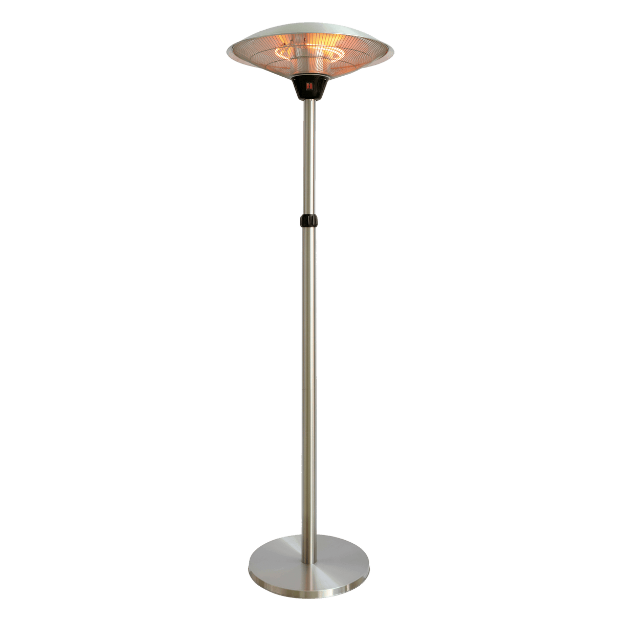 Terassilämmitin lattiamalli säädettävällä jalalla 900/1200/2100 W, HA, hopea HORTUS - KarelianStore