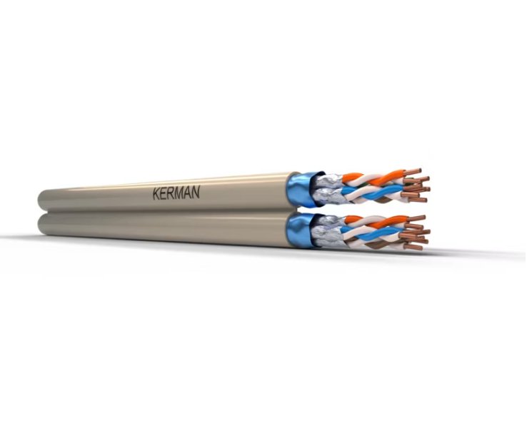 Tietoverkkokaapeli Kerman HF CAT6A F/FTP 2x4P DCA 500m - KarelianStore
